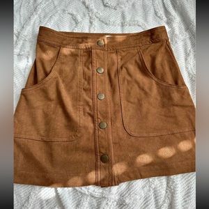 Brandy Melville velvet skirt